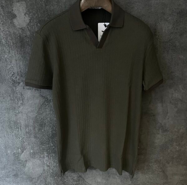 KNIT V-NECK POLO