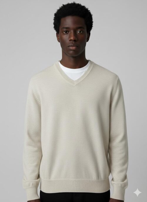 BASIC V-NECK PULLOVER