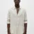 BEIGE LINEN ZARA SHIRT