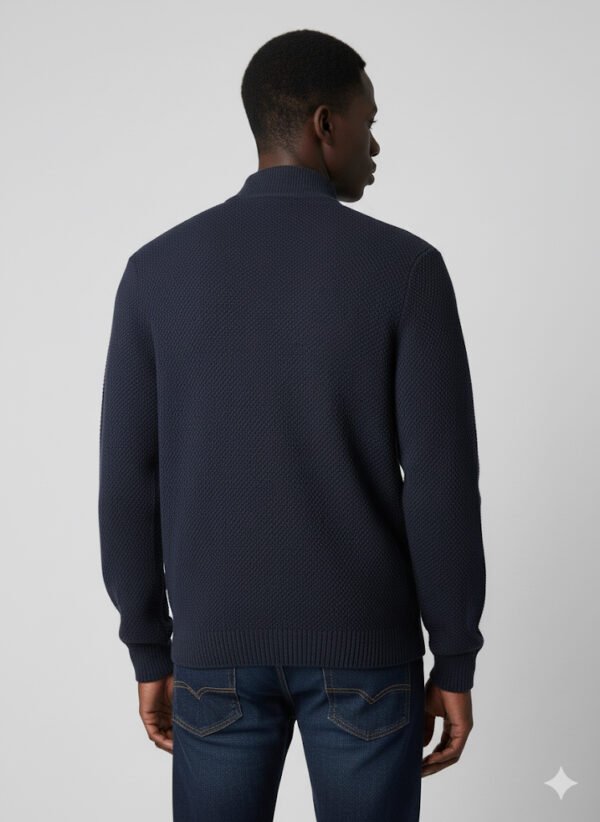 FULL-ZIP KNIT PULLOVER