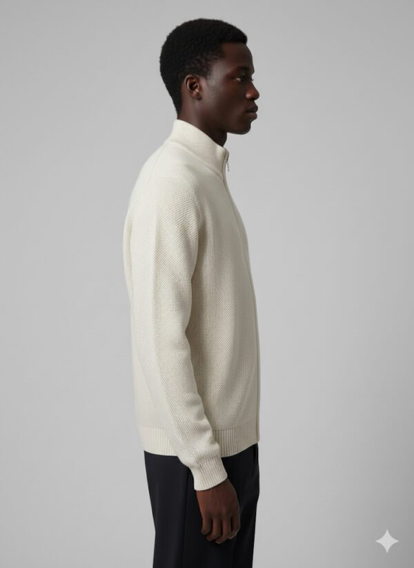 FULL-ZIP KNIT PULLOVER