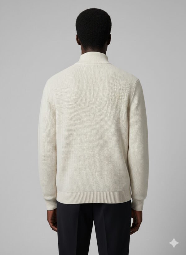 FULL-ZIP KNIT PULLOVER