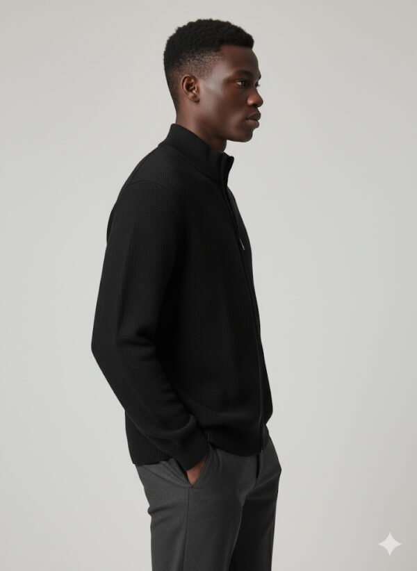 FULL-ZIP KNIT PULLOVER