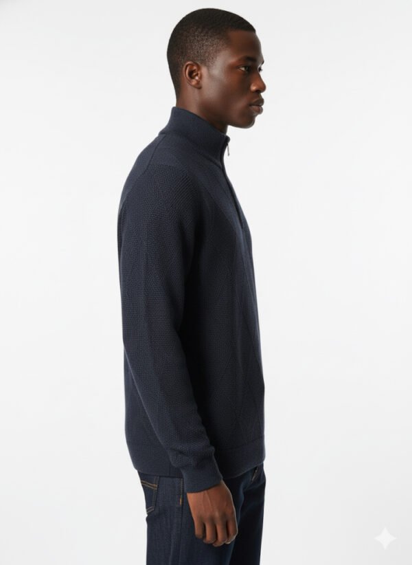 QUARTER-ZIP KNIT PULLOVER