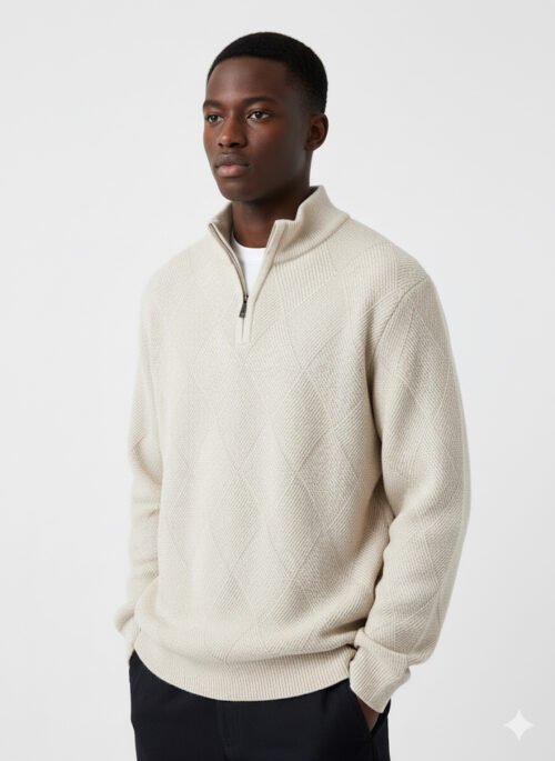 IMG_0329 QUARTER-ZIP KNIT PULLOVER