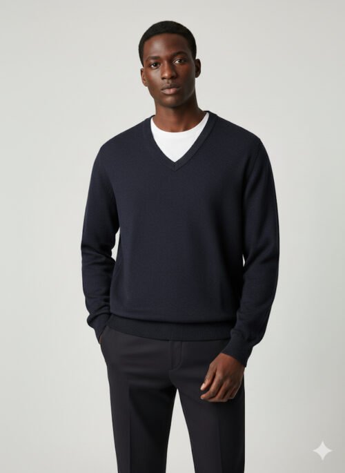 BASIC V-NECK PULLOVER
