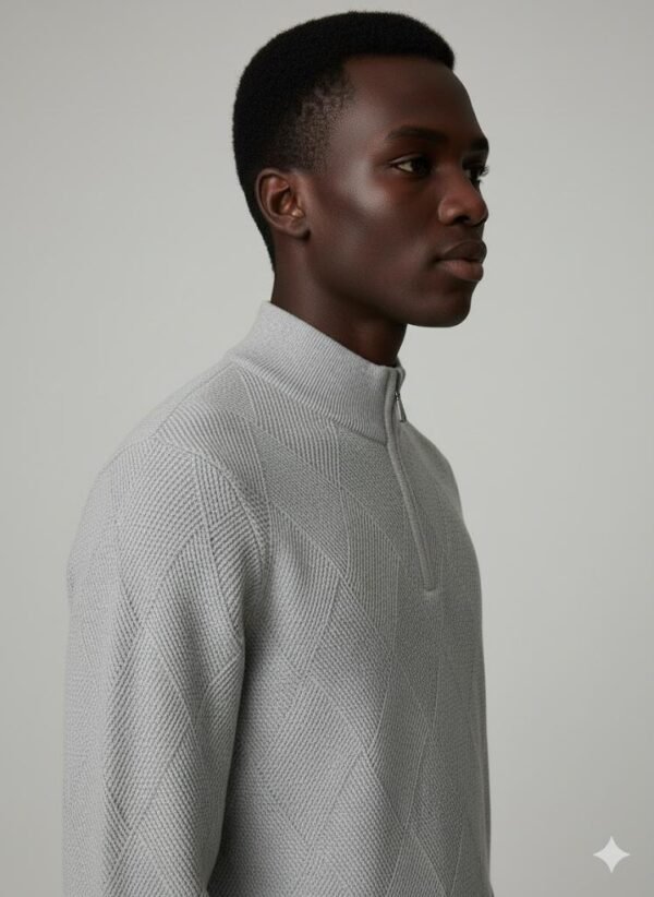 IXLN8914 QUARTER-ZIP KNIT PULLOVER