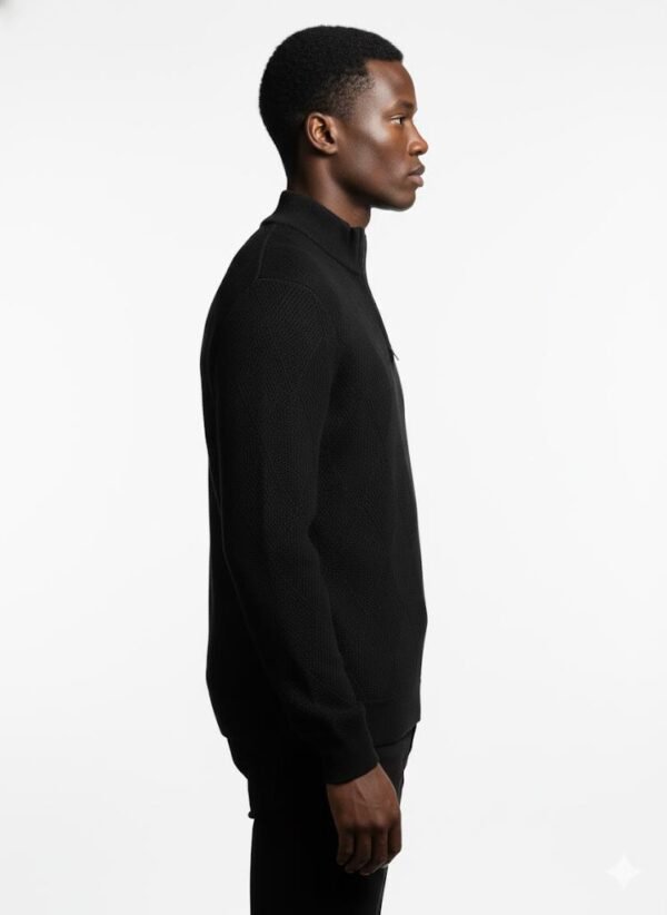 QUARTER-ZIP KNIT PULLOVER