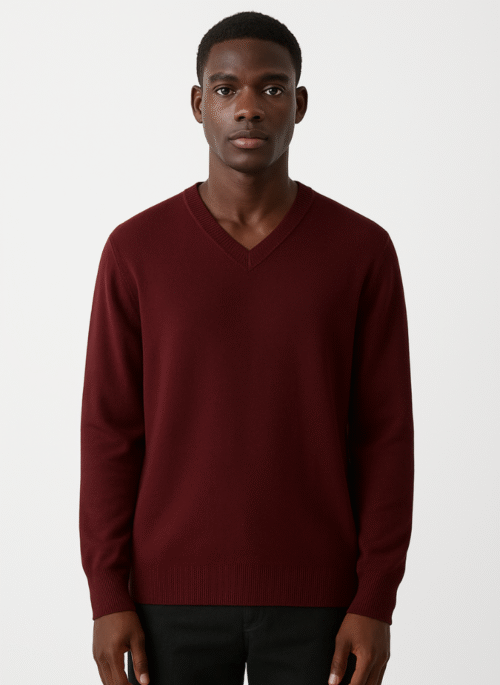 BASIC V-NECK PULLOVER
