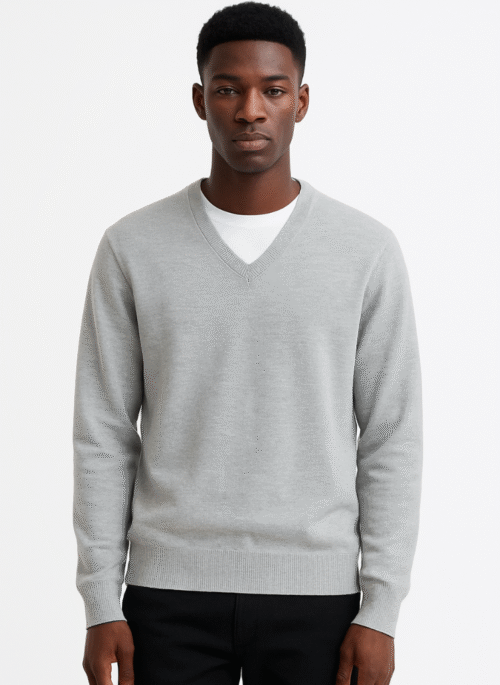 BASIC V-NECK PULLOVER