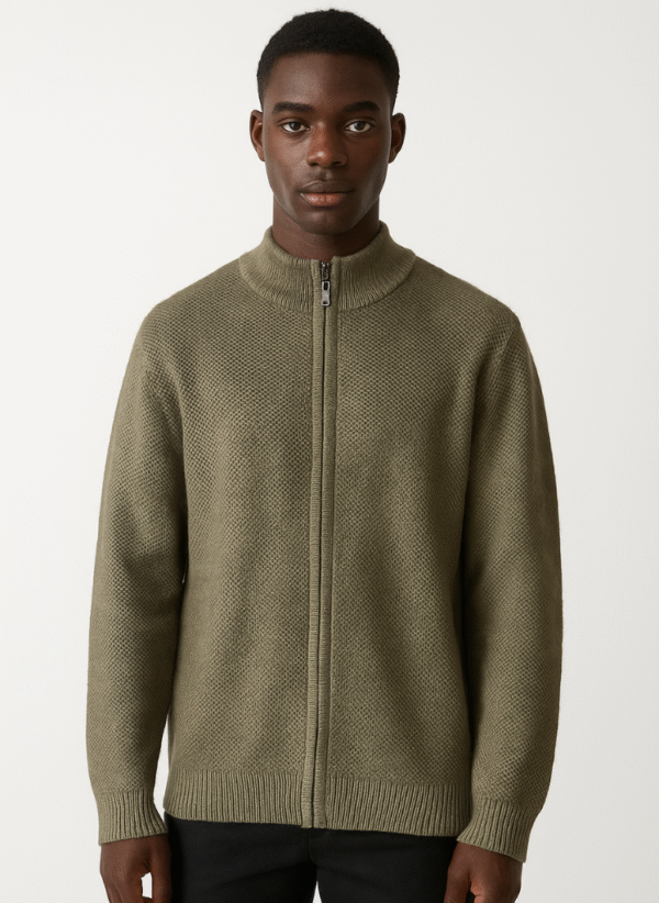 FULL- ZIP KNIT PULLOVER
