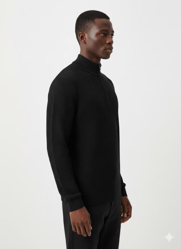 QUARTER-ZIP KNIT PULLOVER