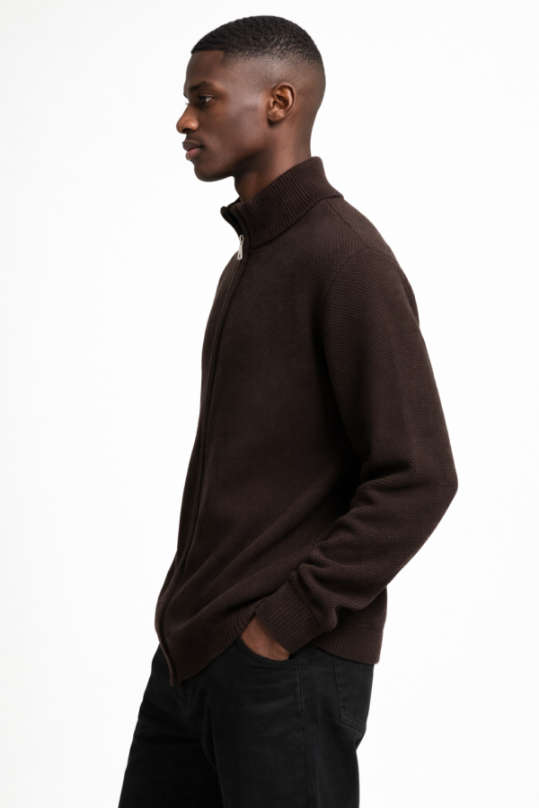 OLEL5340 FULL-ZIP KNIT PULLOVER