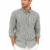 OLIVE FINE STRIPED LINEN-COTTON SHIRT
