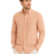 ORANGE DOUBLE STRIPED LINEN-COTTON SHIRT