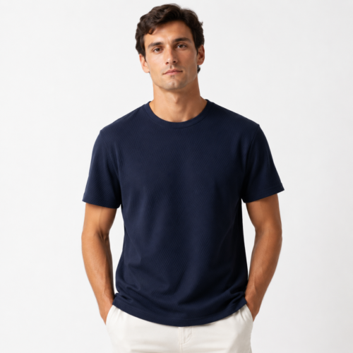 NAVY CREWNECK BAT&WILD T-SHIRT