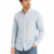 BABY BLUE DOUBLE STRIPED LINEN-COTTON SHIRT